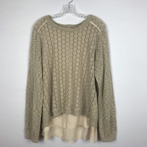 Charlie B high/low sweater with cami Size TG/XL